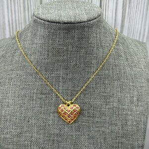 AVON gold heart necklace